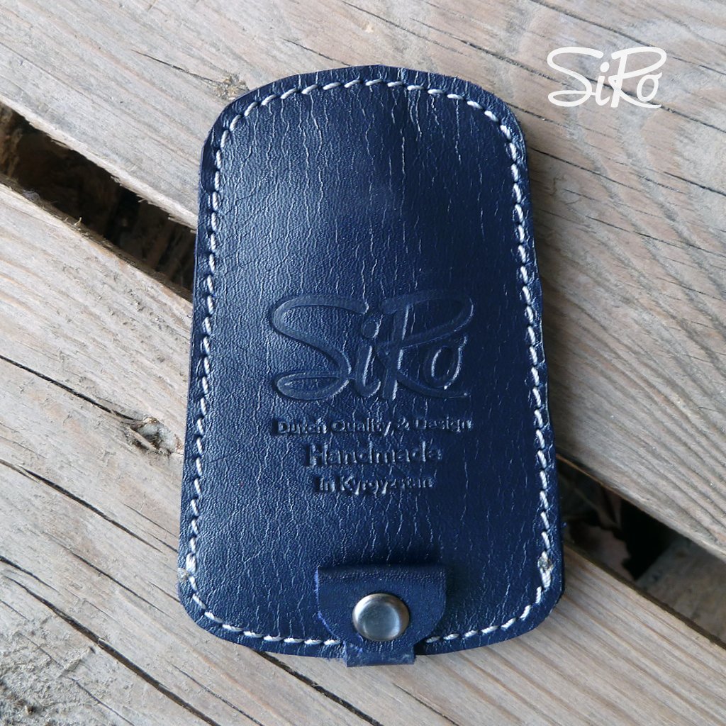 soft leather key pouch