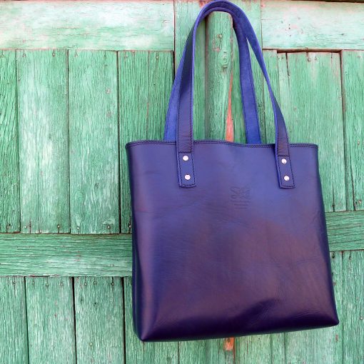 leather tote bag-urban-collection-tash-rabat-kobalt-blue