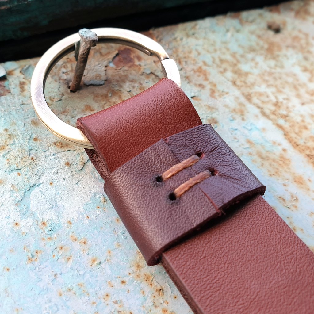 Leather Keychain - Cognac - Hand&Fairmade - Limited Editions - SiRo