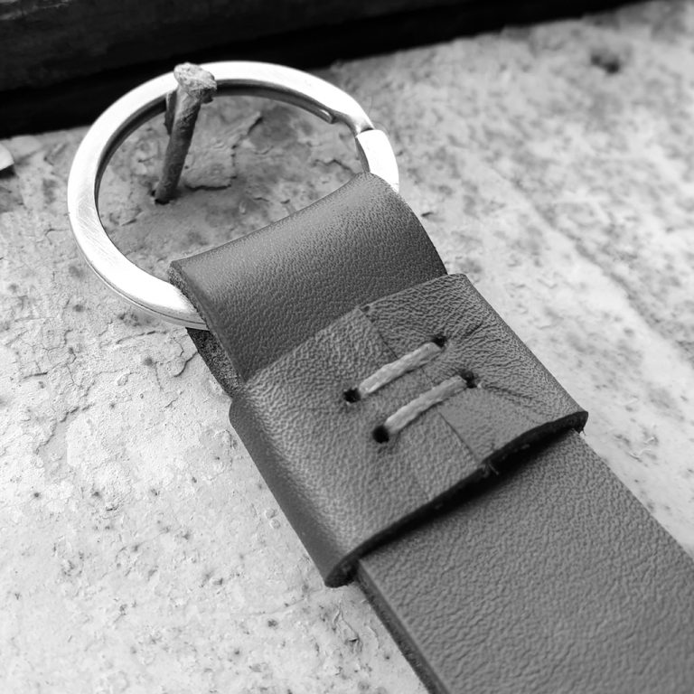 Leather Keychain Blue Hand&Fairmade Limited Editions SiRo