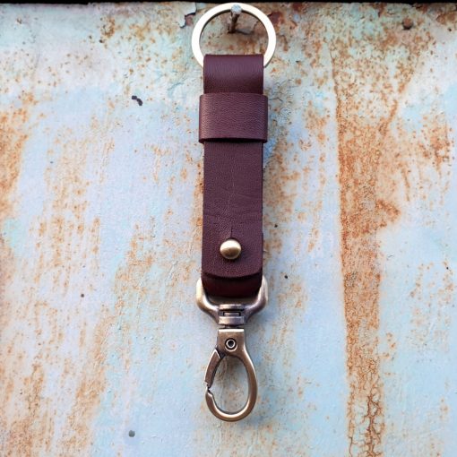 leather keychain_brown