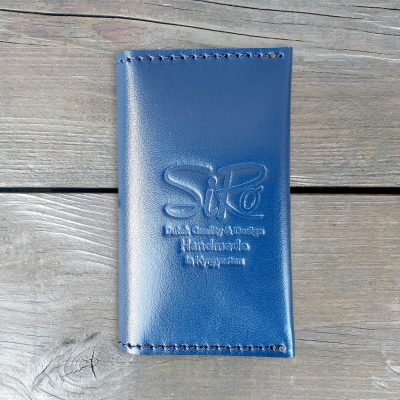 Leather Business Card Holder_Blue