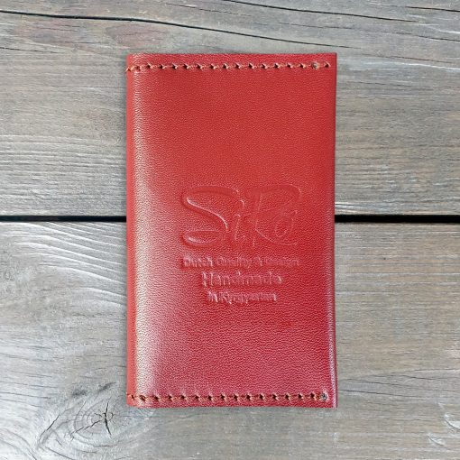 Leather Business Card Holder_Bordeaux